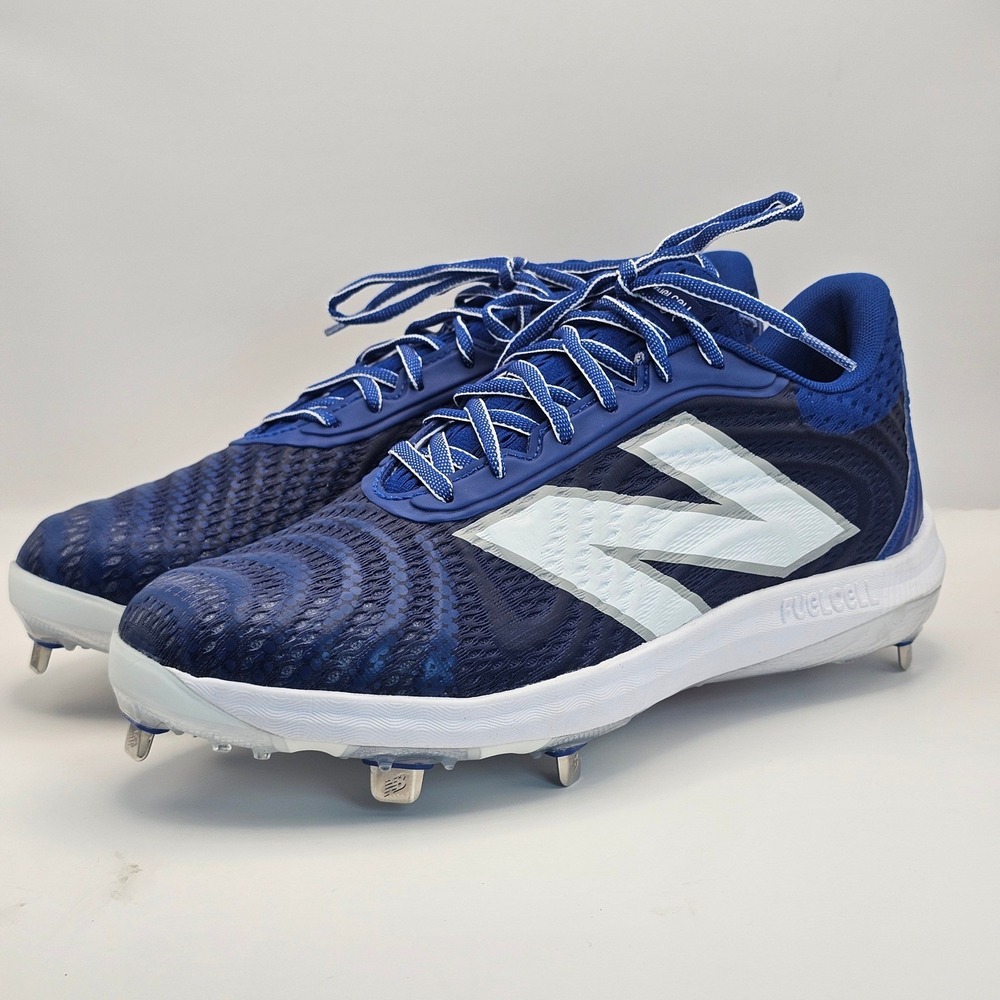 NWOB New Balance 4040v5 Metal Baseball Cleats Blue White Mens Size 7.5 D